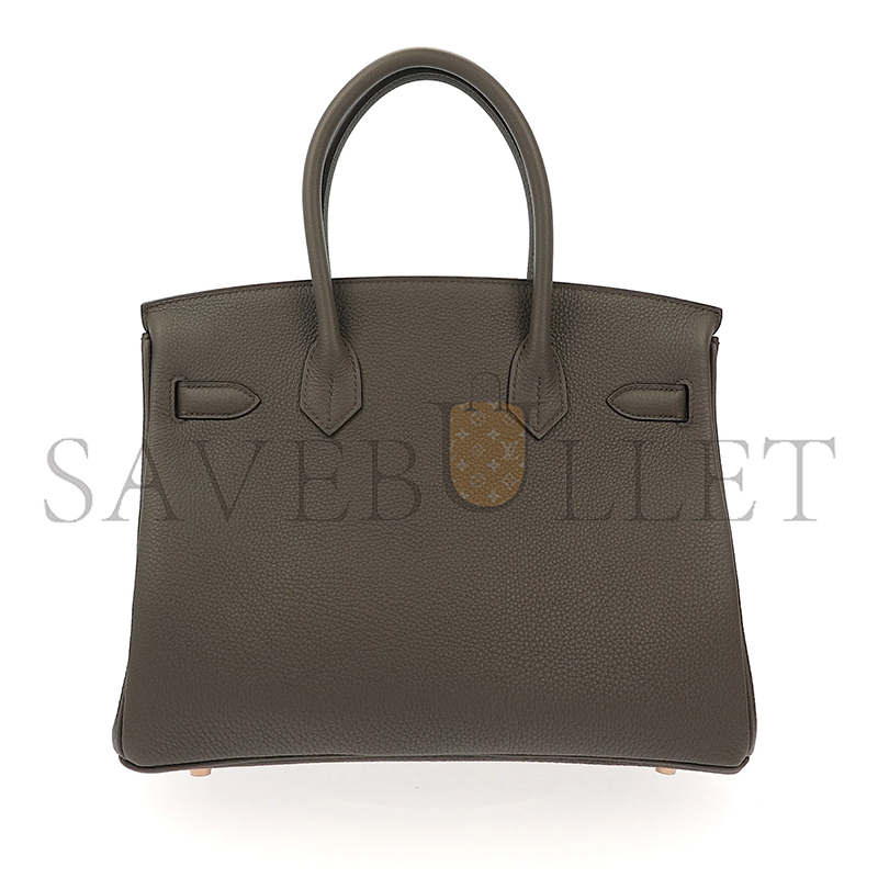 H**mes birkin 30 vert de gris togo gold hardware (30*23*15cm)
